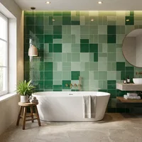Plain Green Tiles