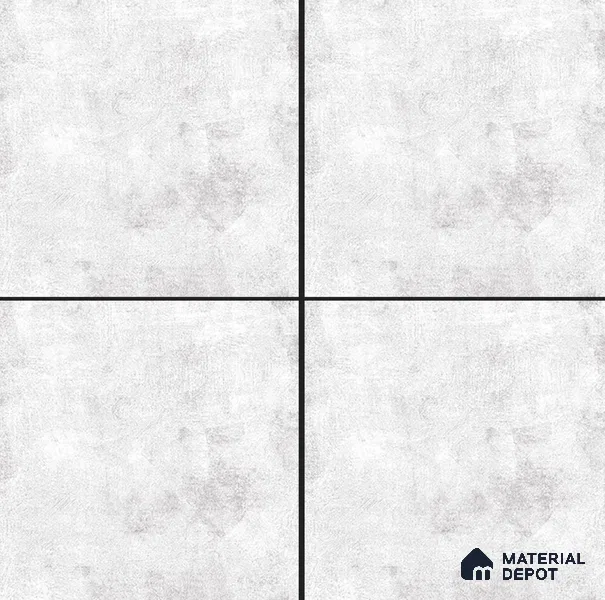 Cement Wall & Floor Tile TL 04672 B Nimbus Carrara Giola White washed/weathered Surface 2 ft x 2 ft Porcelain Matte Finish 8 mm | Suitable for Living Room, Bedroom, Bathroom, Kitchen & Balcony