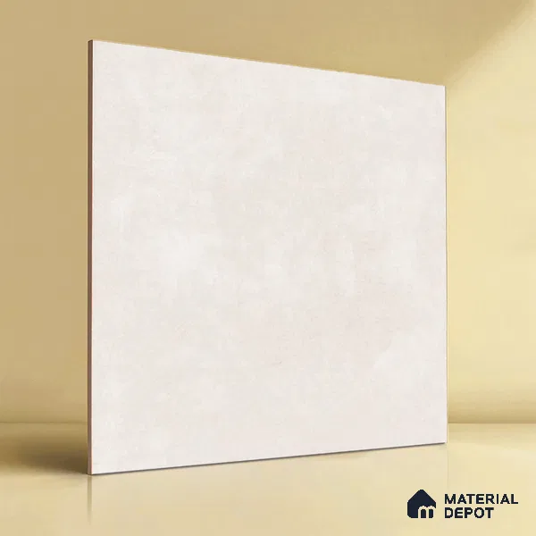 Plain Wall & Floor Tile TL 04672 C Nimbus Flawless peach washed/weathered Surface 2 ft x 2 ft Porcelain Matte Finish 8 mm | Suitable for Living Room, Bedroom, Bathroom, Kitchen & Balcony