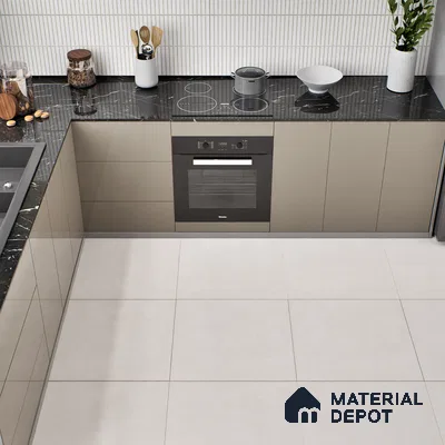 Plain Wall & Floor Tile TL 04672 C Nimbus Flawless peach washed/weathered Surface 2 ft x 2 ft Porcelain Matte Finish 8 mm | Suitable for Living Room, Bedroom, Bathroom, Kitchen & Balcony