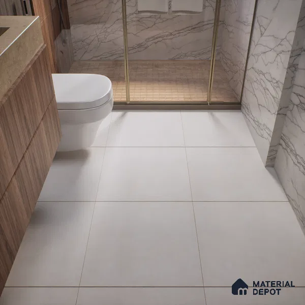 Plain Wall & Floor Tile TL 04672 C Nimbus Flawless peach washed/weathered Surface 2 ft x 2 ft Porcelain Matte Finish 8 mm | Suitable for Living Room, Bedroom, Bathroom, Kitchen & Balcony