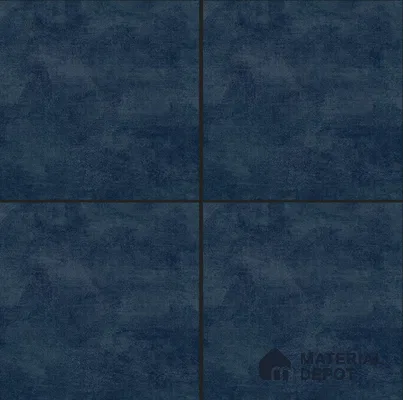 Cement Wall & Floor Tile TL 04672 D Nimbus Midnight Navy washed/weathered Surface 2 ft x 2 ft Porcelain Matte Finish 8 mm | Suitable for Living Room, Bedroom, Bathroom, Kitchen & Balcony