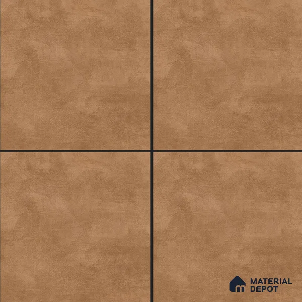 Cement Wall & Floor Tile TL 04672 E Nimbus Terracotta Brown washed/weathered Surface 2 ft x 2 ft Porcelain Matte Finish 8 mm | Suitable for Living Room, Bedroom, Bathroom, Kitchen & Balcony