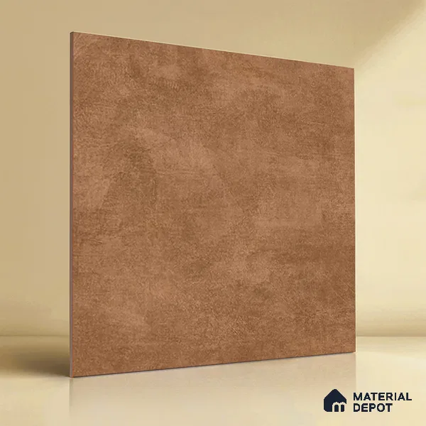 Cement Wall & Floor Tile TL 04672 E Nimbus Terracotta Brown washed/weathered Surface 2 ft x 2 ft Porcelain Matte Finish 8 mm | Suitable for Living Room, Bedroom, Bathroom, Kitchen & Balcony