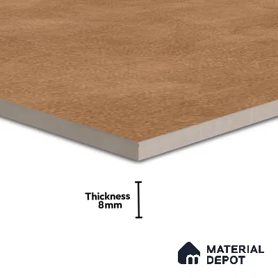 Cement Wall & Floor Tile TL 04672 E Nimbus Terracotta Brown washed/weathered Surface 2 ft x 2 ft Porcelain Matte Finish 8 mm | Suitable for Living Room, Bedroom, Bathroom, Kitchen & Balcony