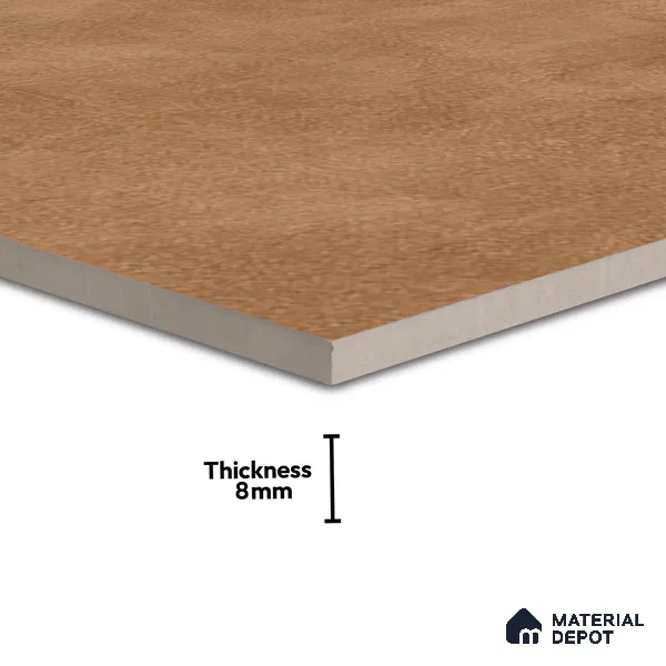 Cement Wall & Floor Tile TL 04672 E Nimbus Terracotta Brown washed/weathered Surface 2 ft x 2 ft Porcelain Matte Finish 8 mm | Suitable for Living Room, Bedroom, Bathroom, Kitchen & Balcony