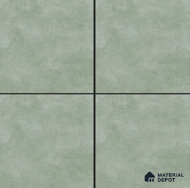Cement Wall & Floor Tile TL 04672 F Nimbus Dream Green washed/weathered Surface 2 ft x 2 ft Porcelain Matte Finish 8 mm | Suitable for Living Room, Bedroom, Bathroom, Kitchen & Balcony