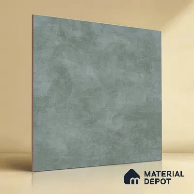 Cement Wall & Floor Tile TL 04672 F Nimbus Dream Green washed/weathered Surface 2 ft x 2 ft Porcelain Matte Finish 8 mm | Suitable for Living Room, Bedroom, Bathroom, Kitchen & Balcony