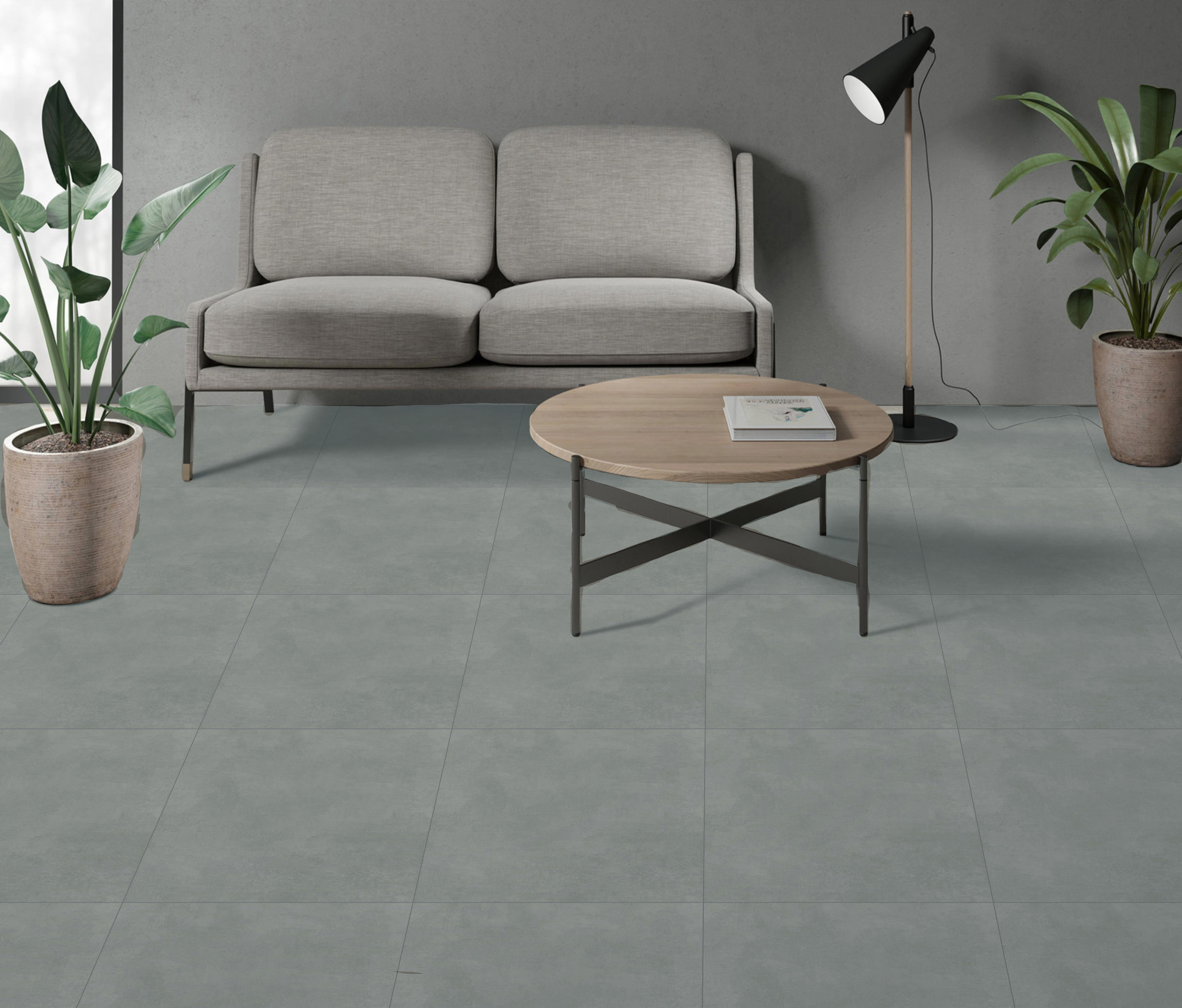 Cement Wall & Floor Tile TL 04672 G Nimbus Roman stone washed/weathered Surface 2 ft x 2 ft Porcelain Matte Finish 8 mm | Suitable for Living Room, Bedroom, Bathroom, Kitchen & Balcony