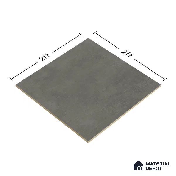 Cement Wall & Floor Tile TL 04672 G Nimbus Roman stone washed/weathered Surface 2 ft x 2 ft Porcelain Matte Finish 8 mm | Suitable for Living Room, Bedroom, Bathroom, Kitchen & Balcony