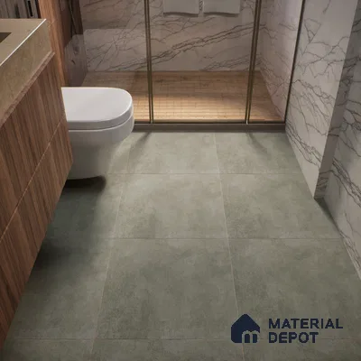 Cement Wall & Floor Tile TL 04672 G Nimbus Roman stone washed/weathered Surface 2 ft x 2 ft Porcelain Matte Finish 8 mm | Suitable for Living Room, Bedroom, Bathroom, Kitchen & Balcony