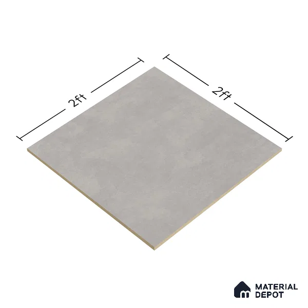 Cement Wall & Floor Tile TL 04672 H Nimbus Oyster Beige washed/weathered Surface 2 ft x 2 ft Porcelain Matte Finish 8 mm | Suitable for Living Room, Bedroom, Bathroom, Kitchen & Balcony
