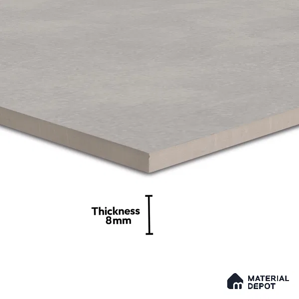 Cement Wall & Floor Tile TL 04672 H Nimbus Oyster Beige washed/weathered Surface 2 ft x 2 ft Porcelain Matte Finish 8 mm | Suitable for Living Room, Bedroom, Bathroom, Kitchen & Balcony