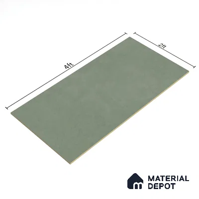 Plain Look Wall & Floor Tile TL 07672 Forest Green 4 ft x 2 ft Full Body Vitrified Matte Finish - 9 mm | 5 Random Design | Suitable For Living Room, Bedroom, Bathroom, Terrace, Office & Balcony