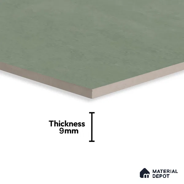 Plain Look Wall & Floor Tile TL 07672 Forest Green 4 ft x 2 ft Full Body Vitrified Matte Finish - 9 mm | 5 Random Design | Suitable For Living Room, Bedroom, Bathroom, Terrace, Office & Balcony
