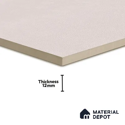 Plain Punch Floor Tile TL 05345 D Strada Terra Starry White 16 inch x 16 inch Vitrified Punch Matte Finish - 12 mm | Suitable for Parking, Balcony, Courtyard, Patio, Terrace (Sample)