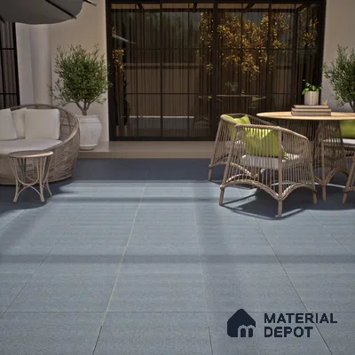 Punch Wall & Floor Tile TL 05345 Strada Terrazzo Ocean 16 inch x 16 inch Vitrified Punch Matte Finish - 12 mm | Suitable for Parking, Balcony, Courtyard, Bathroom, Terrace | Pattern Alignment May Vary | 2-3 mm Spacer is Mandatory