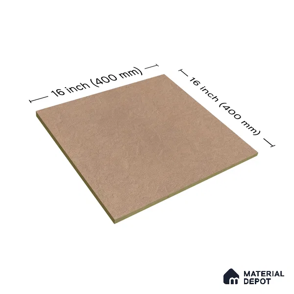 Plain Punch Floor Tile TL 05346 Strada Unix Bowen 16 inch x 16 inch Vitrified Punch Matte Finish - 12 mm | Suitable for Parking, Balcony, Courtyard, Patio, Terrace (Sample)