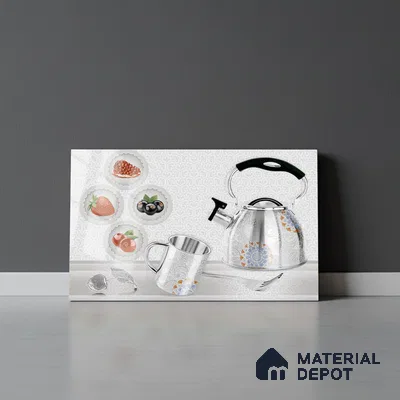 TL 01766 B KT 1 Cutlery White 18 x 12 inch Glossy Finish Ceramic Wall Tile - 7 mm