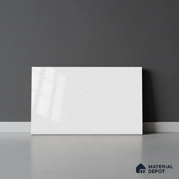 TL 01766 C KT 2 Cutlery White 18 x 12 inch Glossy Finish Ceramic Wall Tile - 7 mm