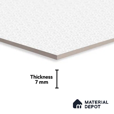 TL 01766 C KT 2 Cutlery White 18 x 12 inch Glossy Finish Ceramic Wall Tile - 7 mm