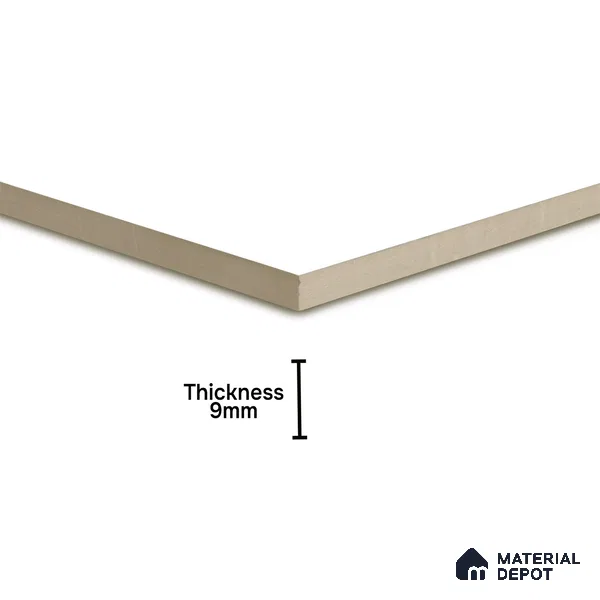 Plain Tile TL 05217 B Zellige Frosty White 1 ft x 1 ft Vitrified Matte Finish - 9 mm | Suitable for Kitchen, Bathroom, Balcony Floor & Wall (Sample)