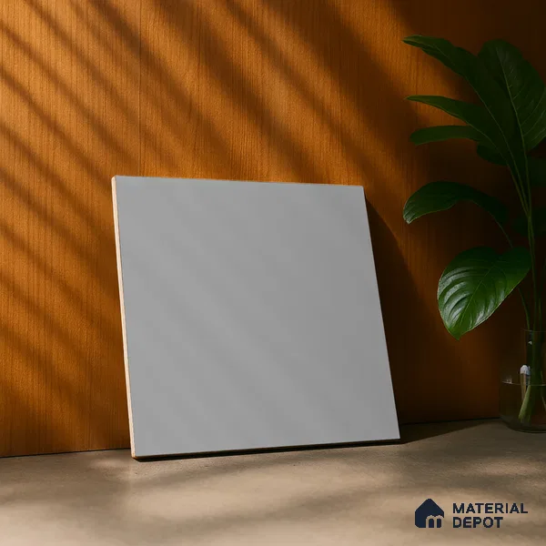 Plain Tile TL 05217 Zellige Plain Grey 1 ft x 1 ft Vitrified Matte Finish - 9 mm | Suitable for Kitchen, Bathroom, Balcony Floor & Wall
