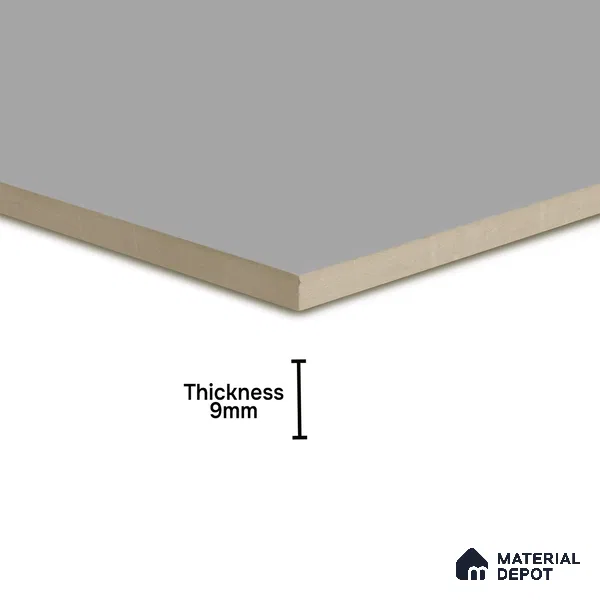 Plain Tile TL 05217 Zellige Plain Grey 1 ft x 1 ft Vitrified Matte Finish - 9 mm | Suitable for Kitchen, Bathroom, Balcony Floor & Wall
