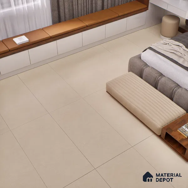 Plain Wall & Floor Tile TL 06203 Proactylix Alpine Plain 4 ft x 2 ft Vitrified Matte Finish - 9 mm (Random Design 4) | Suitable for Living Room, Bedroom, Bathroom & Kitchen (Sample)