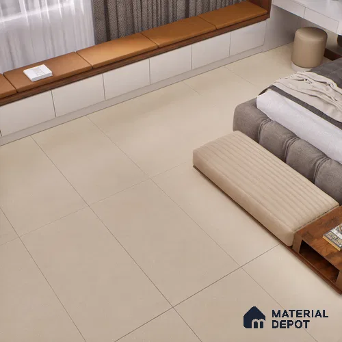 Plain Wall & Floor Tile TL 06203 Proactylix Alpine Plain 4 ft x 2 ft Vitrified Matte Finish - 9 mm (Random Design 4) | Suitable for Living Room, Bedroom, Bathroom & Kitchen
