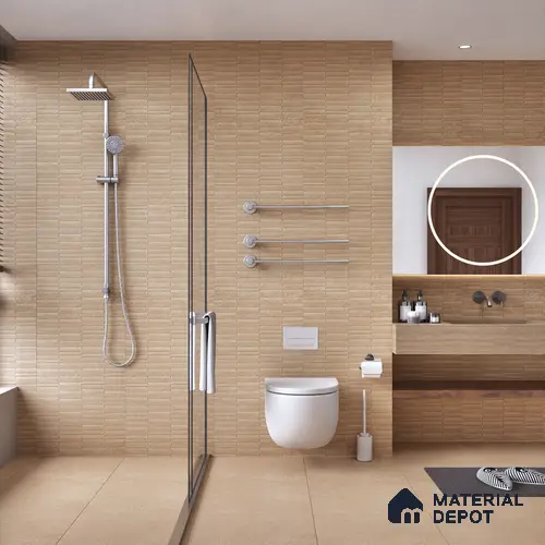 Punch Wall Tile TL 06204 B Proactylix Mocha Decor 4 ft x 2 ft Vitrified Matte Finish - 9 mm (Random Design 4) | Suitable for Living Room, Bedroom, Bathroom & Kitchen