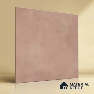 Plain Wall & Floor Tile TL 05350 B Neutra Cloud Ash Light 2 ft x 2 ft Vitrified Carving Matte Finish - 9 mm | Suitable for Bedroom, Balcony, Foyer, Dining
