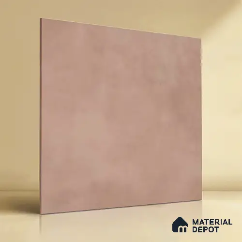 Plain Wall & Floor Tile TL 05350 B Neutra Cloud Ash Light 2 ft x 2 ft Vitrified Carving Matte Finish - 9 mm | Suitable for Bedroom, Balcony, Foyer, Dining