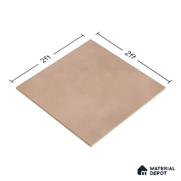 Plain Wall & Floor Tile TL 05350 B Neutra Cloud Ash Light 2 ft x 2 ft Vitrified Carving Matte Finish - 9 mm | Suitable for Bedroom, Balcony, Foyer, Dining