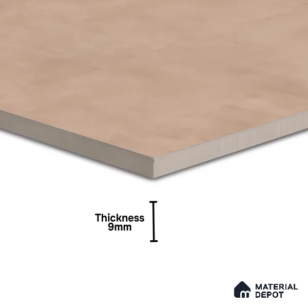 Plain Wall & Floor Tile TL 05350 B Neutra Cloud Ash Light 2 ft x 2 ft Vitrified Carving Matte Finish - 9 mm | Suitable for Bedroom, Balcony, Foyer, Dining