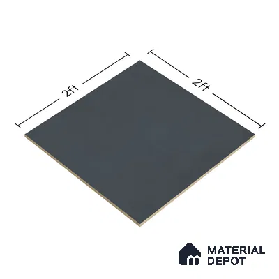 Plain Wall & Floor Tile TL 05350 C Neutra Cloud Grey 2 ft x 2 ft Vitrified Carving Matte Finish - 9 mm | Suitable for Bedroom, Balcony, Foyer, Dining (Sample)