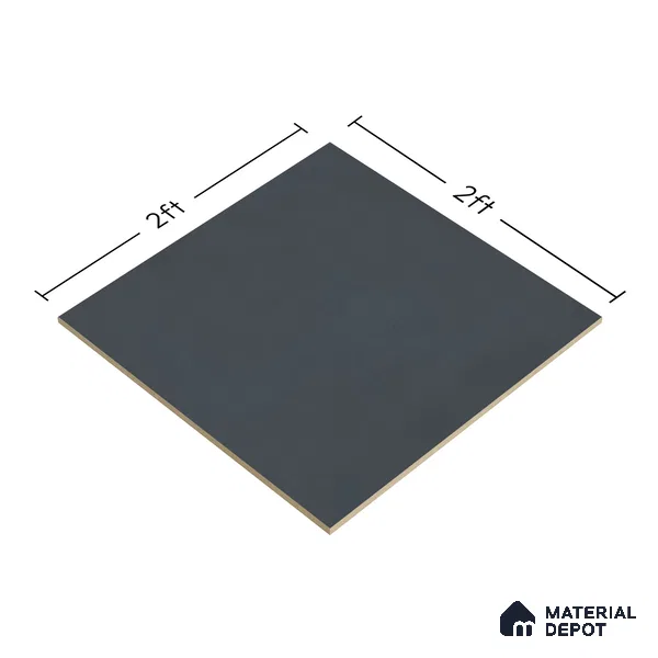 Plain Wall & Floor Tile TL 05350 C Neutra Cloud Grey 2 ft x 2 ft Vitrified Carving Matte Finish - 9 mm | Suitable for Bedroom, Balcony, Foyer, Dining (Sample)