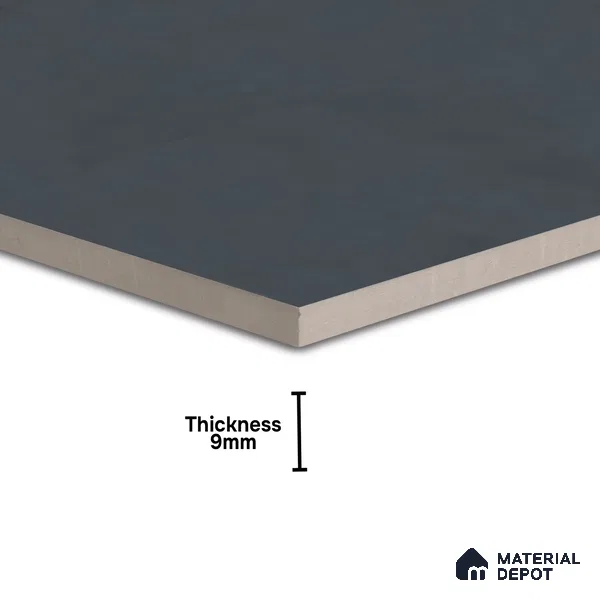 Plain Wall & Floor Tile TL 05350 C Neutra Cloud Grey 2 ft x 2 ft Vitrified Carving Matte Finish - 9 mm | Suitable for Bedroom, Balcony, Foyer, Dining (Sample)