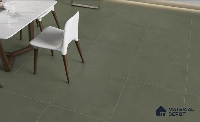 Plain Wall & Floor Tile TL 05350 E Neutra Cloud Bush 2 ft x 2 ft Vitrified Carving Matte Finish - 9 mm | Suitable for Bedroom, Balcony, Foyer, Dining