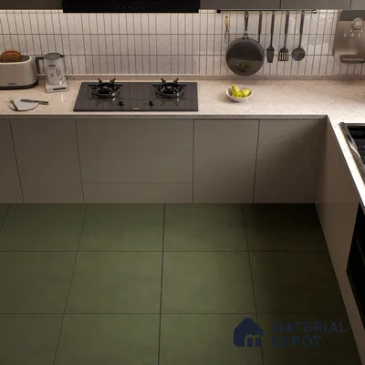 Plain Wall & Floor Tile TL 05350 E Neutra Cloud Bush 2 ft x 2 ft Vitrified Carving Matte Finish - 9 mm | Suitable for Bedroom, Balcony, Foyer, Dining
