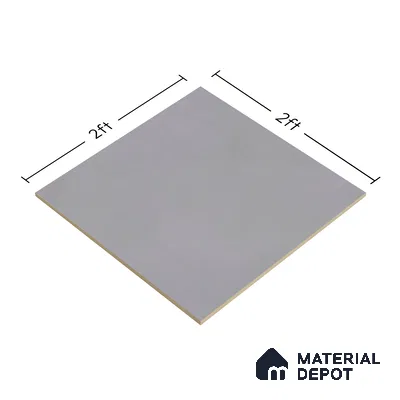 Plain Wall & Floor Tile TL 05350 F Neutra Cloud Gris 2 ft x 2 ft Vitrified Carving Matte Finish - 9 mm | Suitable for Bedroom, Balcony, Foyer, Dining