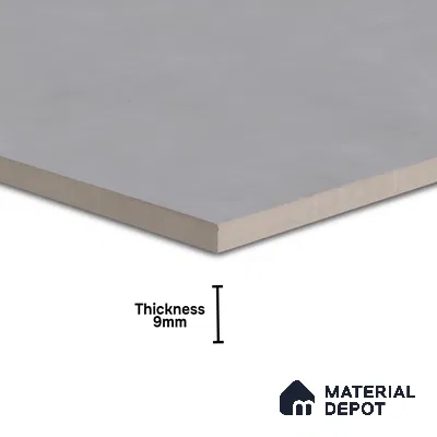 Plain Wall & Floor Tile TL 05350 F Neutra Cloud Gris 2 ft x 2 ft Vitrified Carving Matte Finish - 9 mm | Suitable for Bedroom, Balcony, Foyer, Dining