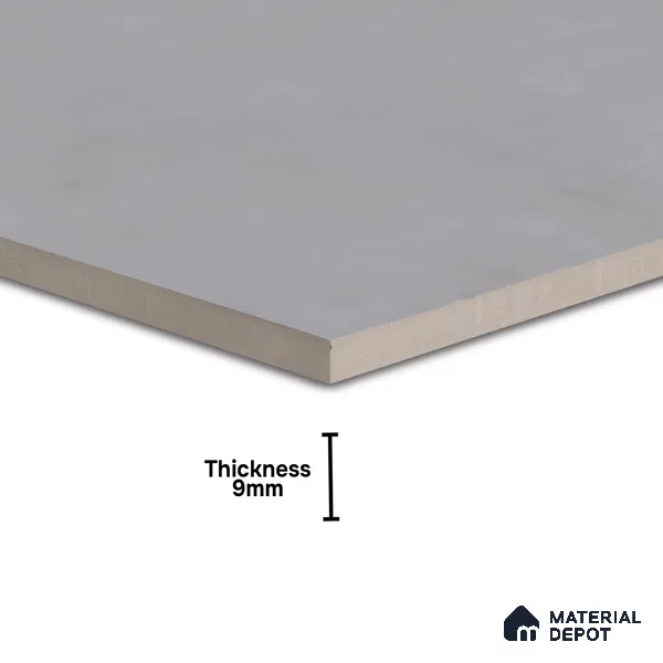 Plain Wall & Floor Tile TL 05350 F Neutra Cloud Gris 2 ft x 2 ft Vitrified Carving Matte Finish - 9 mm | Suitable for Bedroom, Balcony, Foyer, Dining