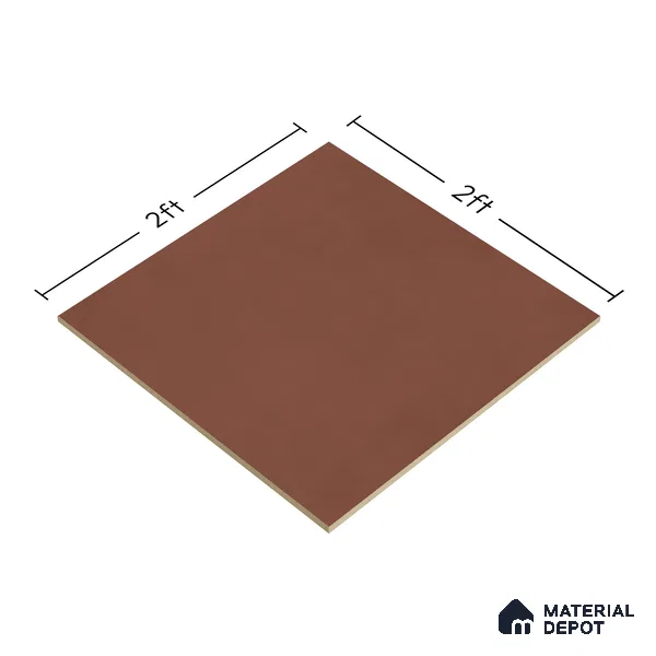 Plain Wall & Floor Tile TL 05350 G Neutra Cloud Terracotta 2 ft x 2 ft Vitrified Carving Matte Finish - 9 mm | Suitable for Bedroom, Balcony, Foyer, Dining