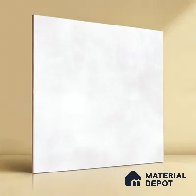 Plain Wall & Floor Tile TL 05350 Neutra Cloud Crush 2 ft x 2 ft Vitrified Carving Matte Finish - 9 mm | Suitable for Bedroom, Balcony, Foyer, Dining (Sample)