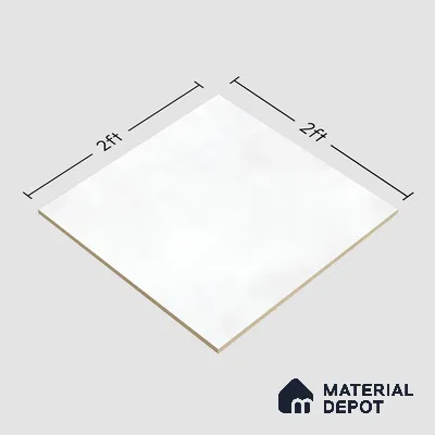 Plain Wall & Floor Tile TL 05350 Neutra Cloud Crush 2 ft x 2 ft Vitrified Carving Matte Finish - 9 mm | Suitable for Bedroom, Balcony, Foyer, Dining (Sample)