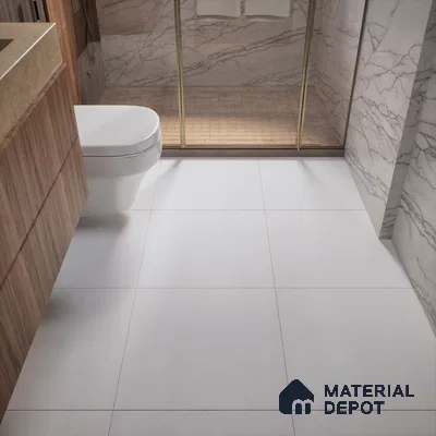 Plain Wall & Floor Tile TL 05350 Neutra Cloud Crush 2 ft x 2 ft Vitrified Carving Matte Finish - 9 mm | Suitable for Bedroom, Balcony, Foyer, Dining (Sample)