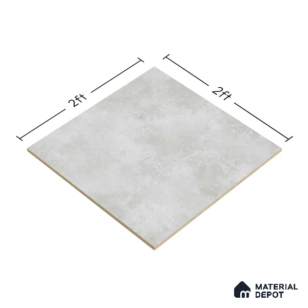 Rustic Wall & Floor Tile TL 05351 B Neutra Impex Satvario 2 ft x 2 ft Vitrified Plain Matte Finish - 9 mm | Suitable for Bedroom, Balcony, Foyer, Dining (Sample)