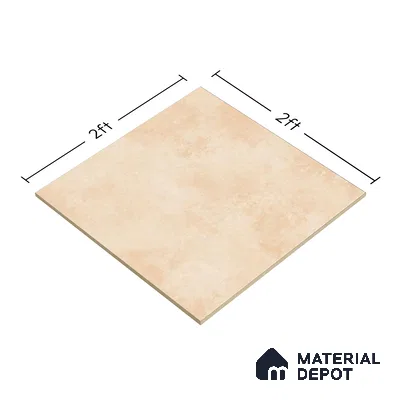 Plain Wall & Floor Tile TL 05351 C Neutra Impex Crema 2 ft x 2 ft Vitrified Plain Matte Finish - 9 mm | Suitable for Bedroom, Balcony, Foyer, Dining (Sample)