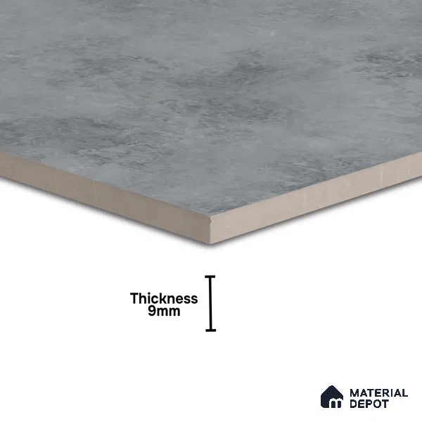 Rustic Wall & Floor Tile TL 05351 D Neutra Impex Mix Grey 2 ft x 2 ft Vitrified Plain Matte Finish - 9 mm | Suitable for Bedroom, Balcony, Foyer, Dining (Sample)
